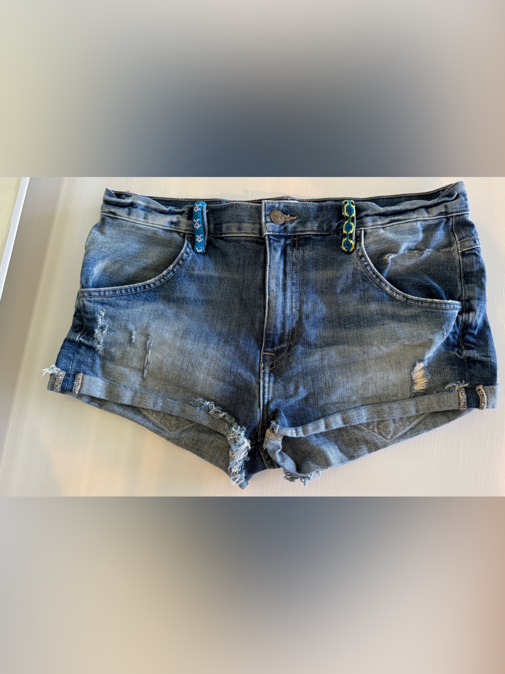 Wildfox Denim Jean cuffed Shorts